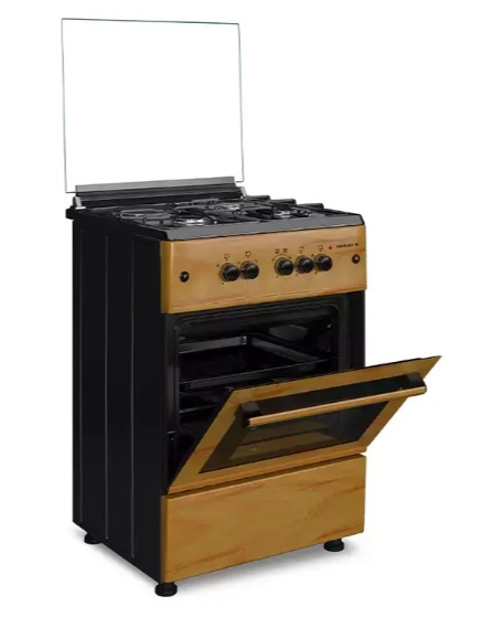 Maxi Gas Cooker 60x60 CM (3+1) Burners IGL Wood