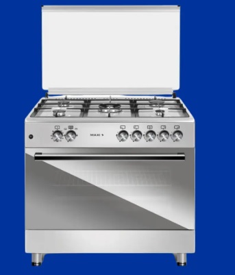 Maxi Gas Cooker 60x90 CM (5) Burners Matte Inox (TR)